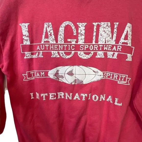 90s Spell out vintage sweater size M bubblegum pink - Picture 6 of 16